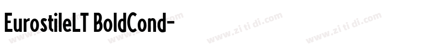 EurostileLT BoldCond字体转换